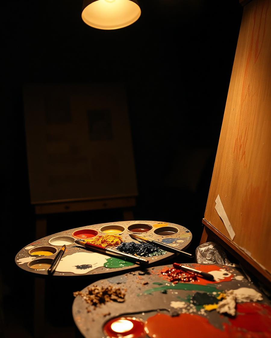 Noor Haddad teaching painting